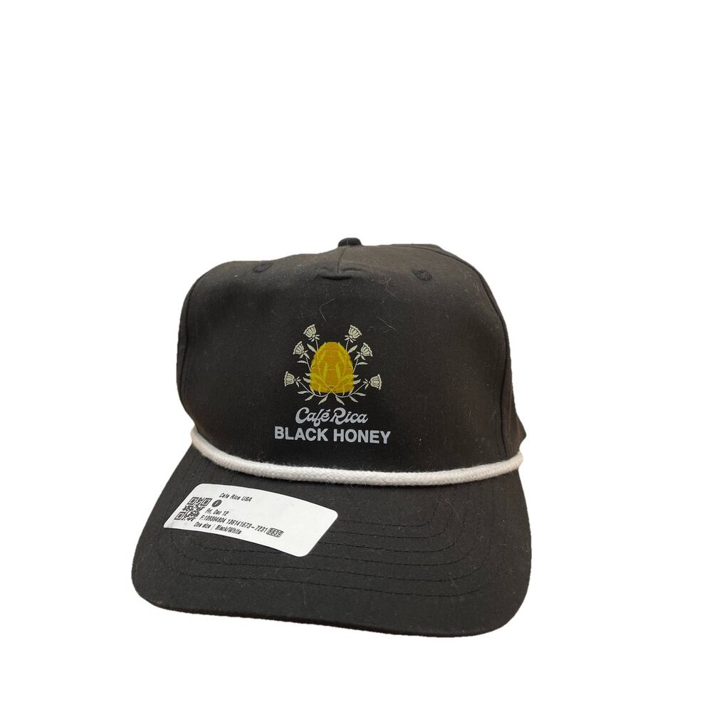 Black Café Rica Black Honey Snapback Hat | Adjustable Coffee Brand Cap